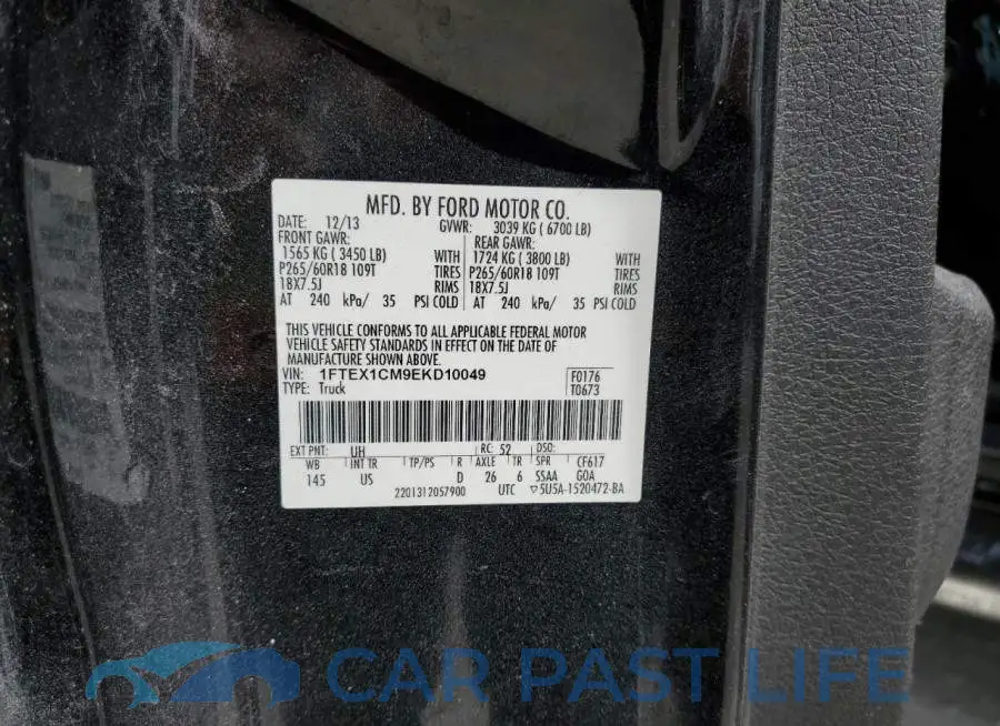 1FTEX1CM9EKD10049# 12