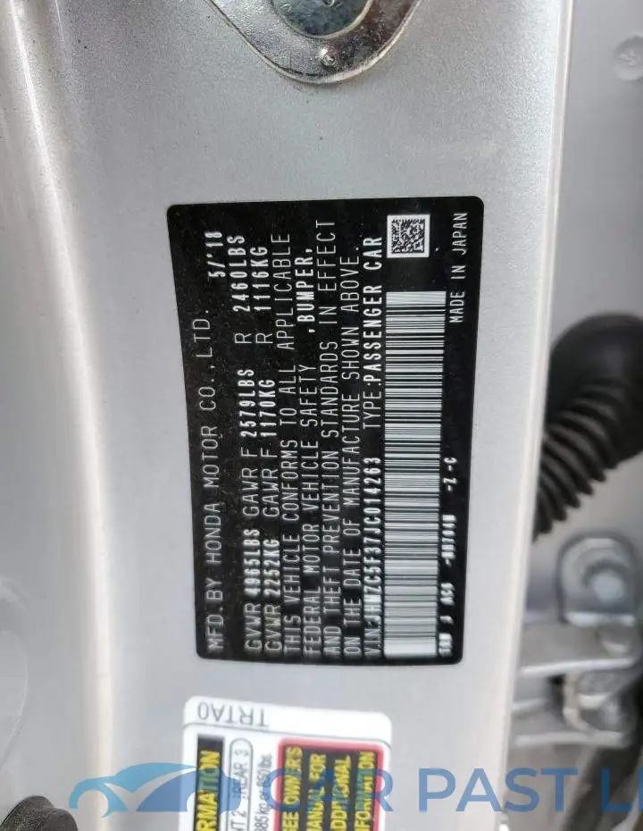 JHMZC5F37JC014263# 12