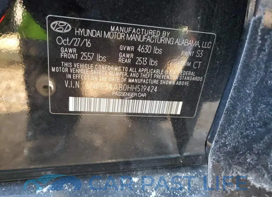 5NPE34AB0HH519424# 12