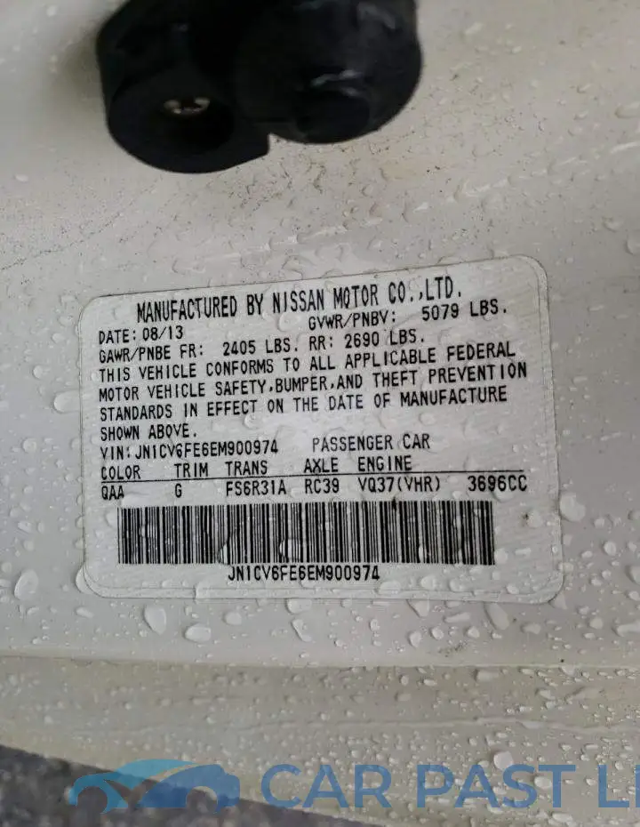 JN1CV6FE6EM900974# 12