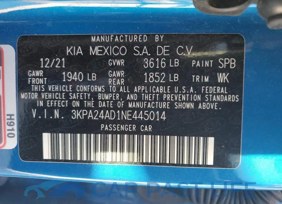 3KPA24AD1NE445014# 12