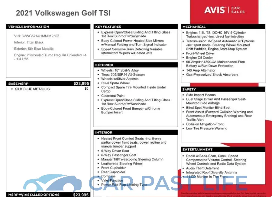 3VWG57AU1MM012362# 12