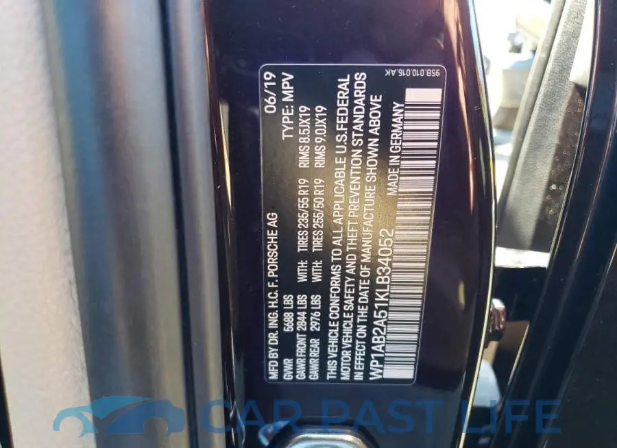 WP1AB2A51KLB34052# 14