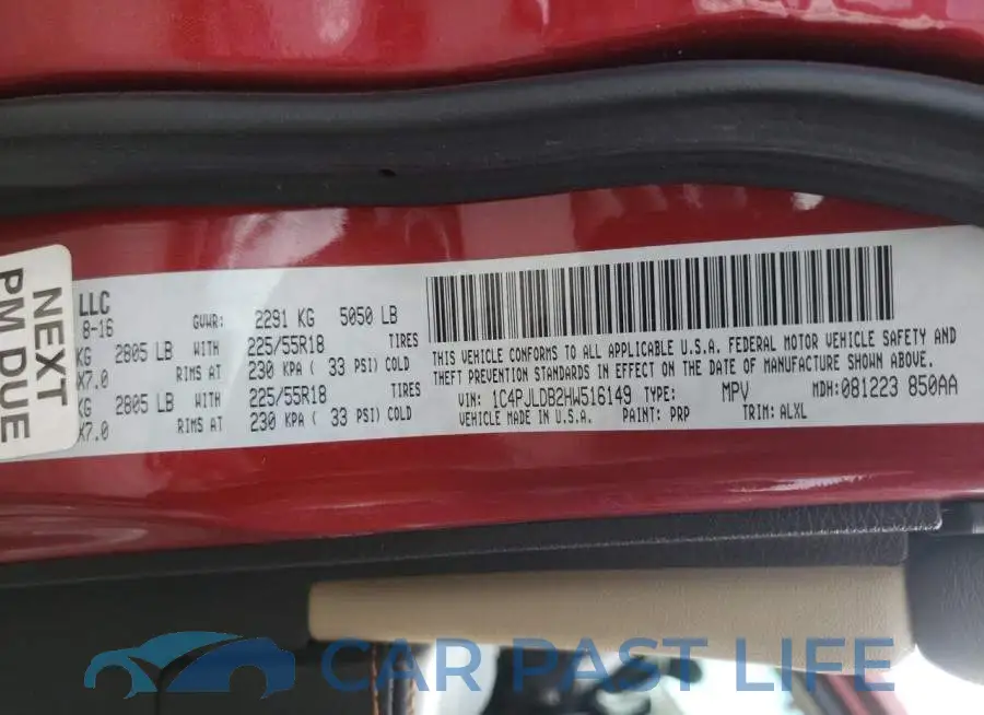 1C4PJLDB2HW516149# 14