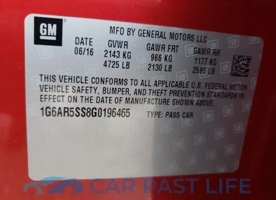 1G6AR5SS8G0196465# 13