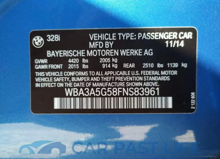 WBA3A5G58FNS83961# 13