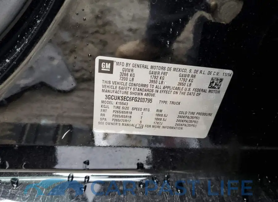 3GCUKSEC6FG203795# 12