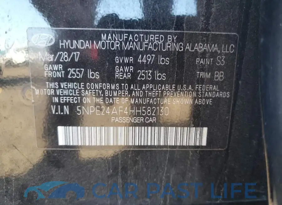 5NPE24AF4HH582130# 10