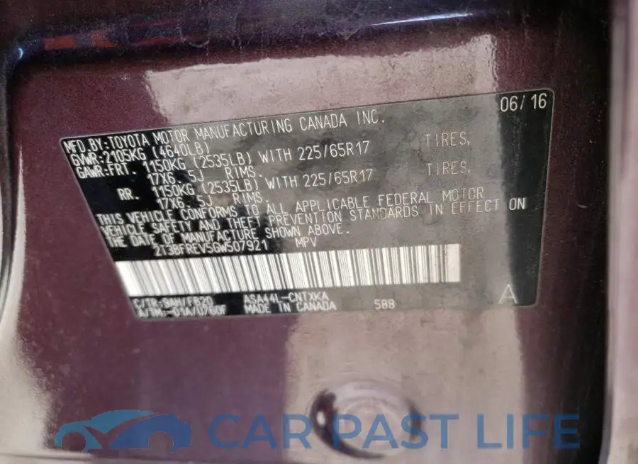 2T3BFREV5GW507921# 14