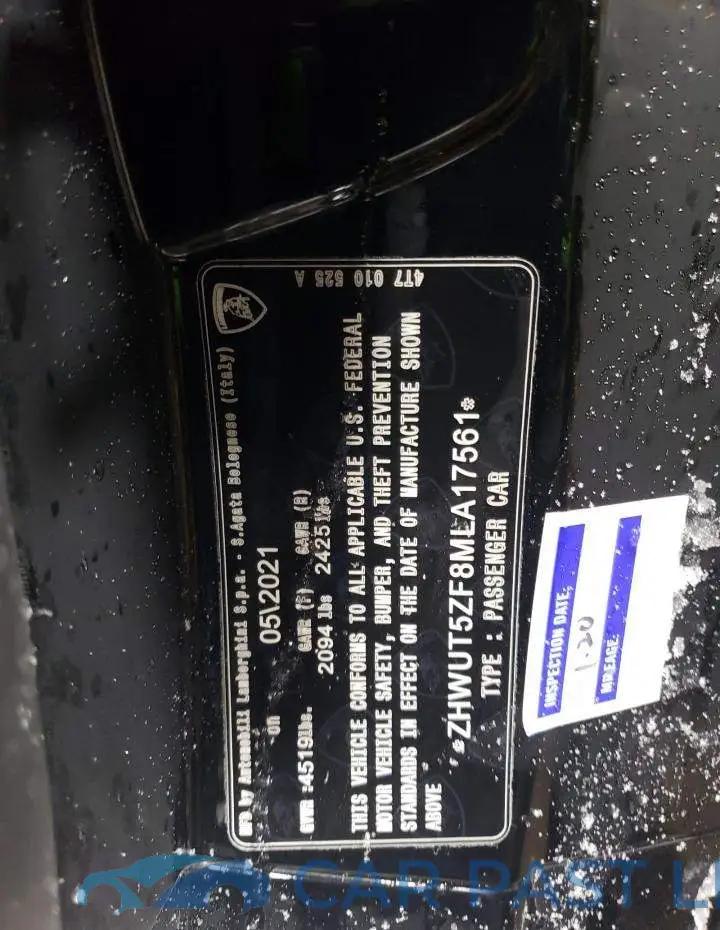 ZHWUT5ZF8MLA17561# 12