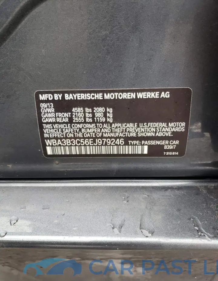 WBA3B3C56EJ979246# 12