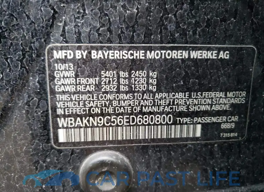 WBAKN9C56ED680800# 12
