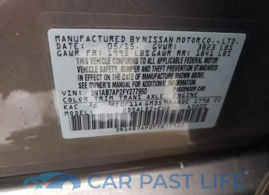 3N1AB7AP2FY277950# 12