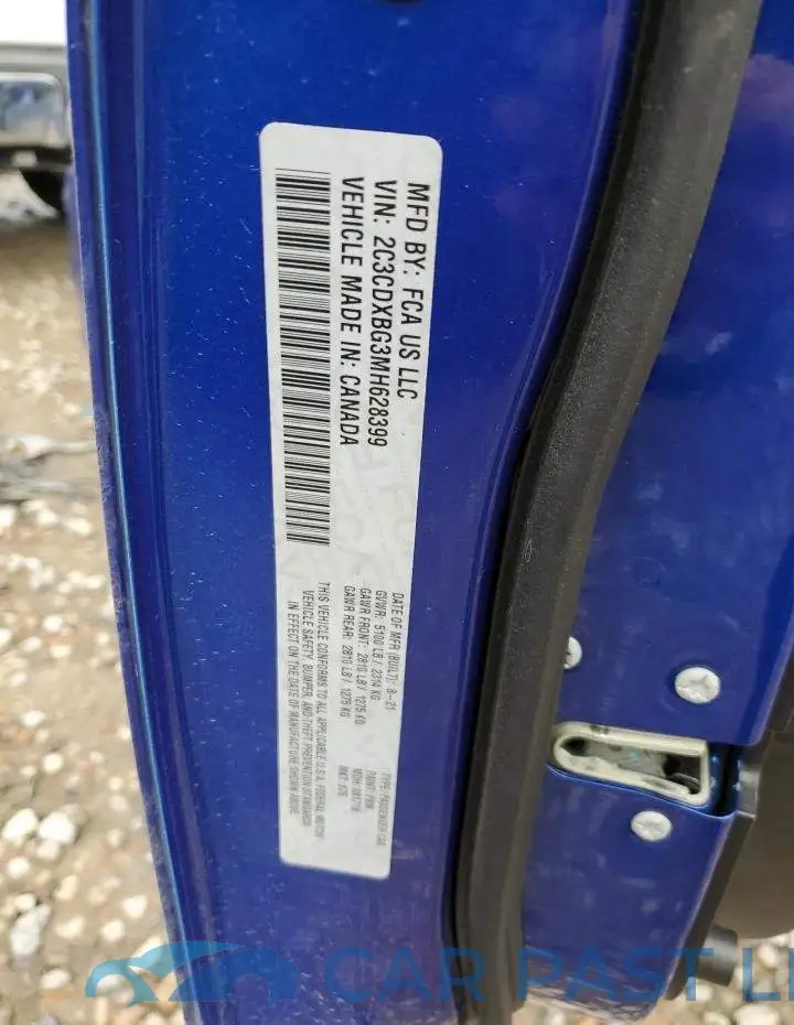 2C3CDXBG3MH628399# 12