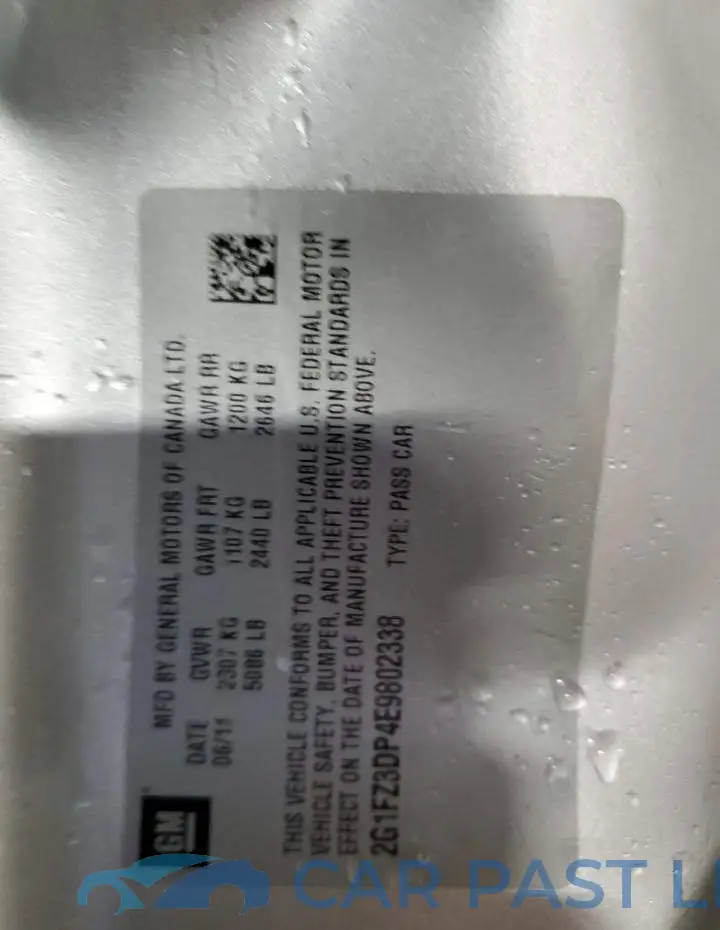 2G1FZ3DP4E9802338# 13