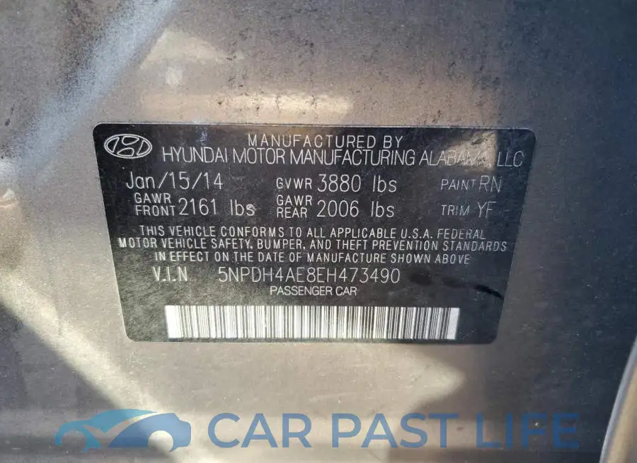 5NPDH4AE8EH473490# 13