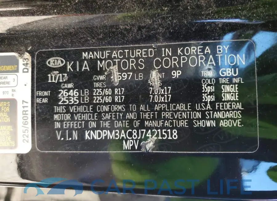 KNDPM3AC8J7421518# 13