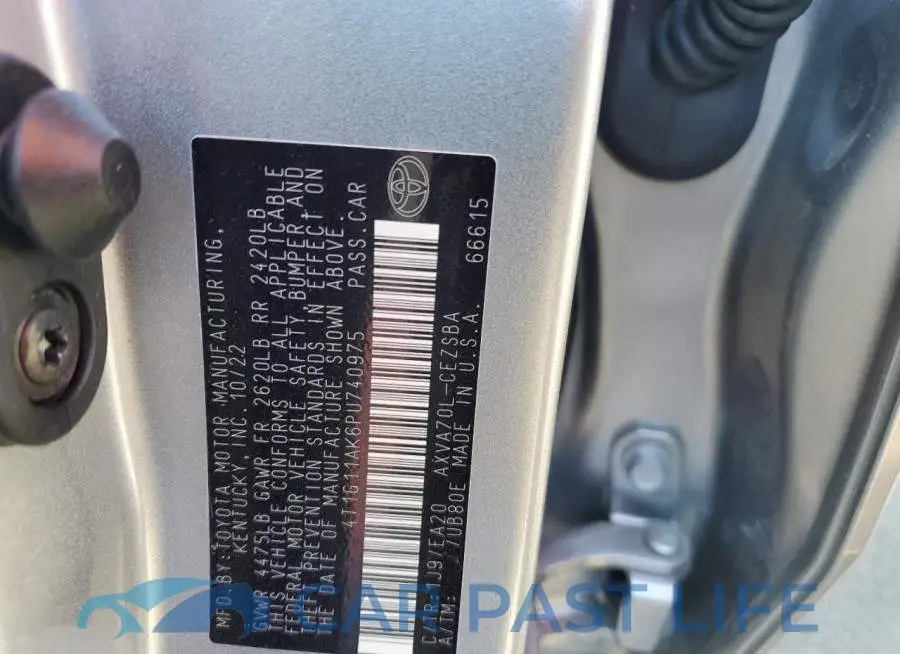 4T1G11AK6PU740975# 12