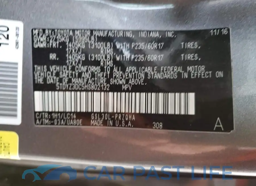 5TDYZ3DC5HS802132# 13