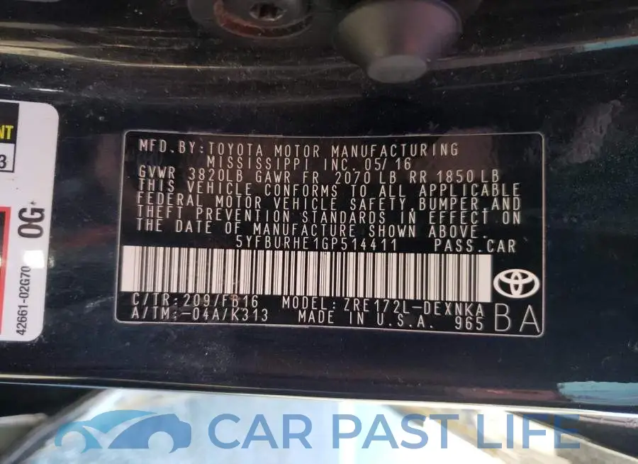 5YFBURHE1GP514411# 12