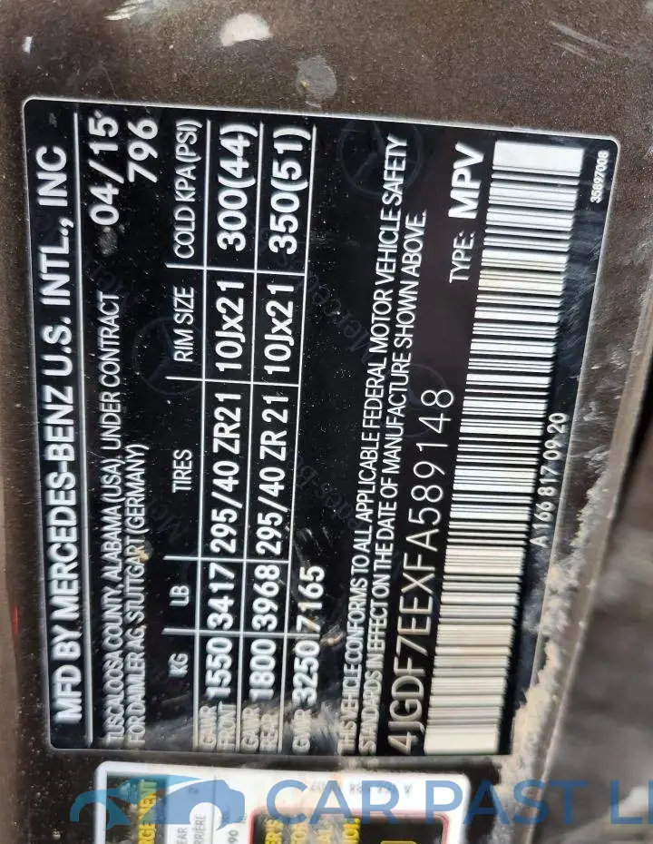 4JGDF7EEXFA589148# 13