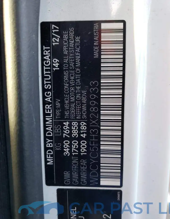 WDCYC5FH3JX289933# 12