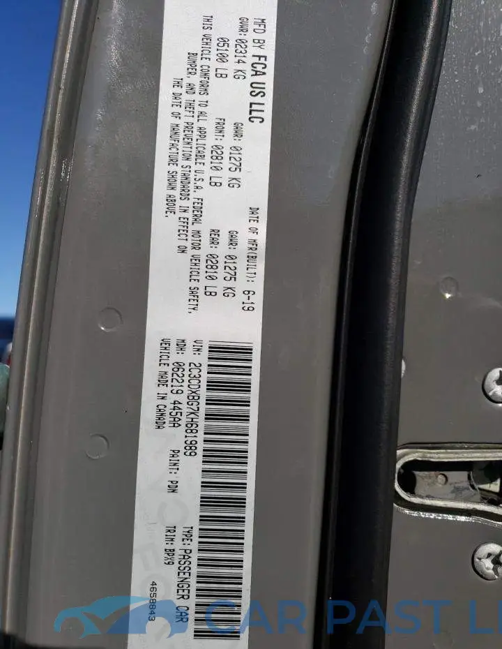 2C3CDXBG7KH681989# 12