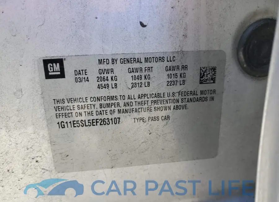 1G11E5SL5EF263107# 12