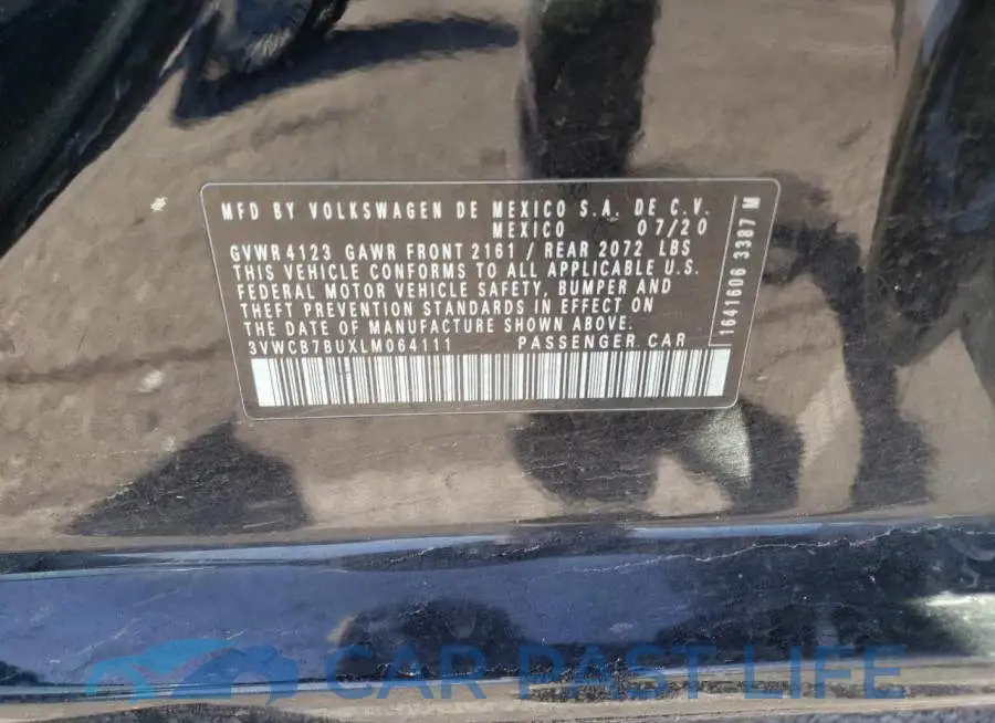 3VWCB7BUXLM064111# 12