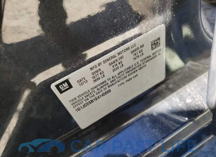 1G1JC6SB1E4145666# 12