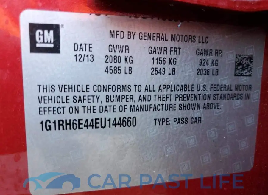 1G1RH6E44EU144660# 12
