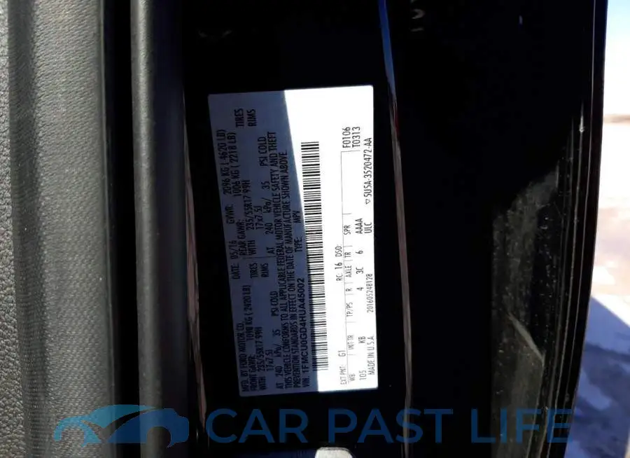1FMCU0GD4HUA45002# 13