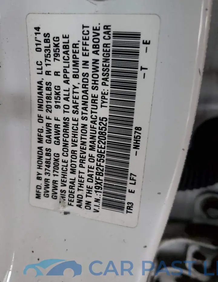 19XFB2F59EE208525# 13