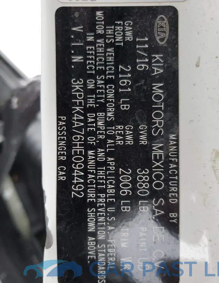 3KPFK4A76HE094492# 12