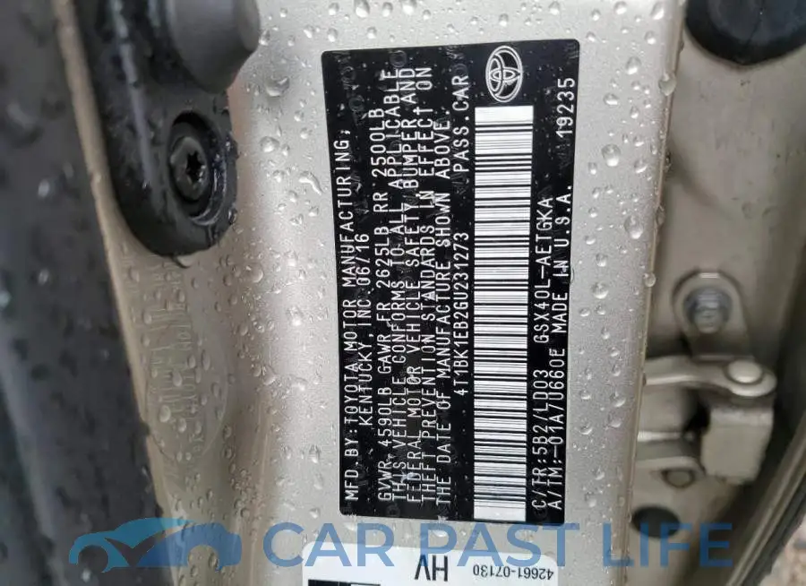 4T1BK1EB2GU231273# 12