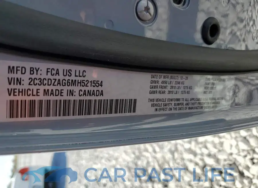 2C3CDZAG6MH521554# 10