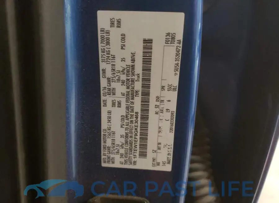 1FTEW1EF9GKE30468# 12