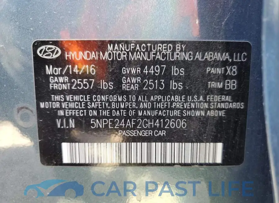 5NPE24AF2GH412606# 12