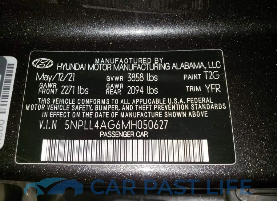 5NPLL4AG6MH050627# 12