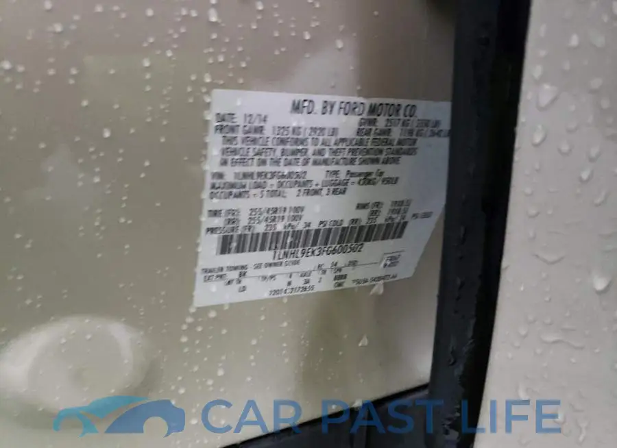 1LNHL9EK3FG600502# 12