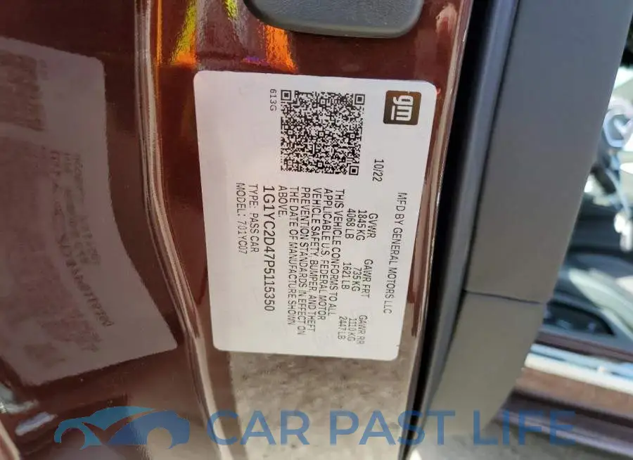 1G1YC2D47P5115350# 12