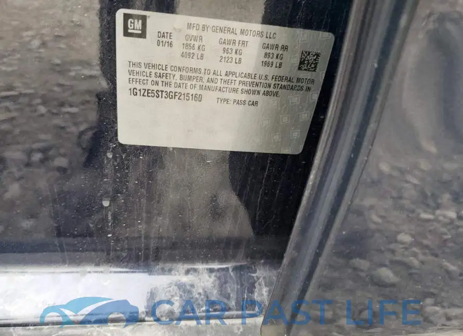 1G1ZE5ST3GF215160# 12