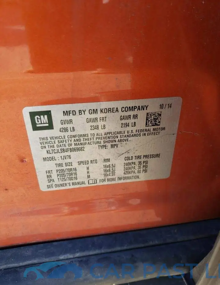 KL7CJLSB4FB069682# 10