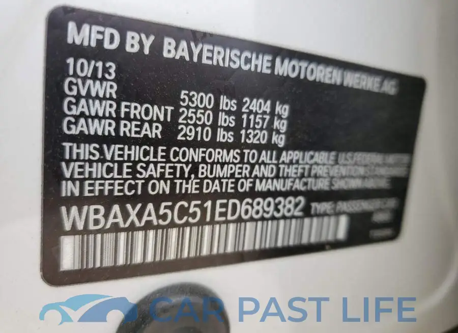 WBAXA5C51ED689382# 12