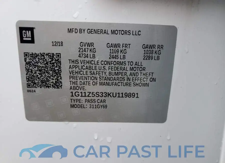 1G11Z5S33KU119891# 12