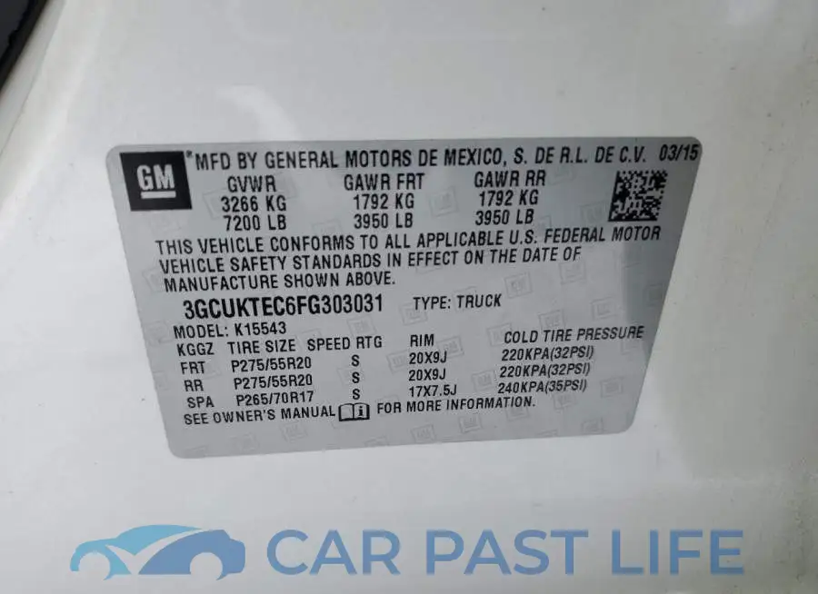 3GCUKTEC6FG303031# 12