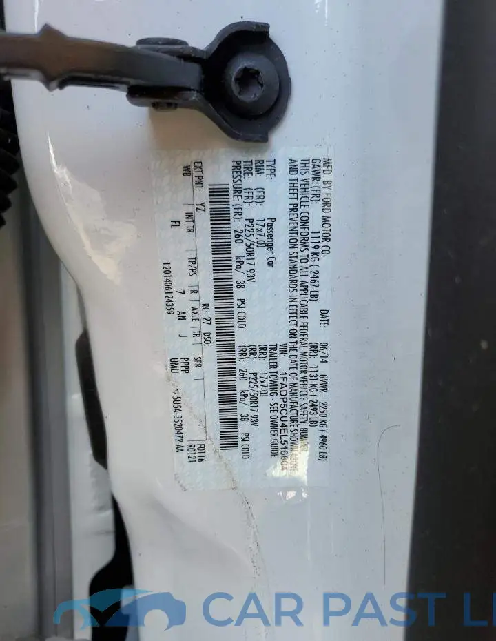 1FADP5CU4EL516804# 12