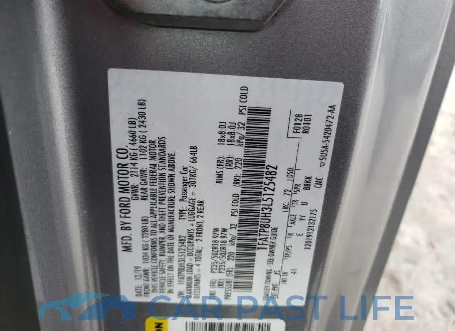 1FATP8UH3L5125482# 13