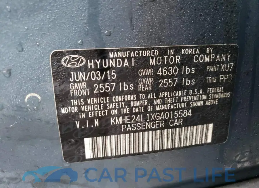 KMHE24L1XGA015584# 12