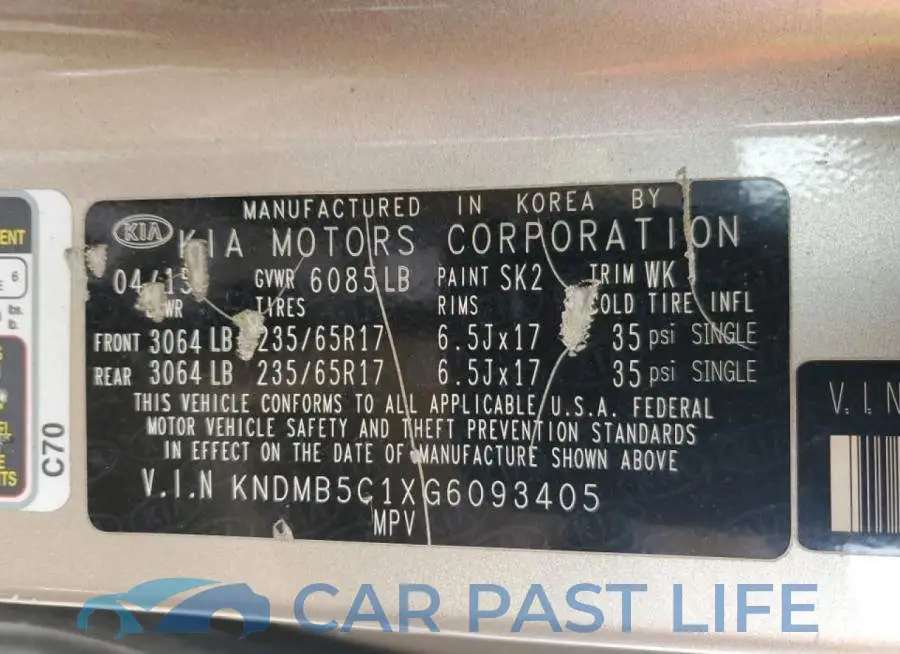 KNDMB5C1XG6093405# 13